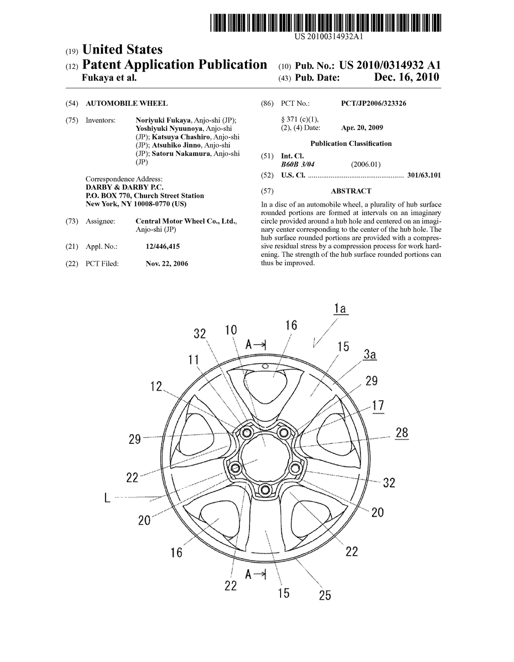 AUTOMOBILE WHEEL - diagram, schematic, and image 01