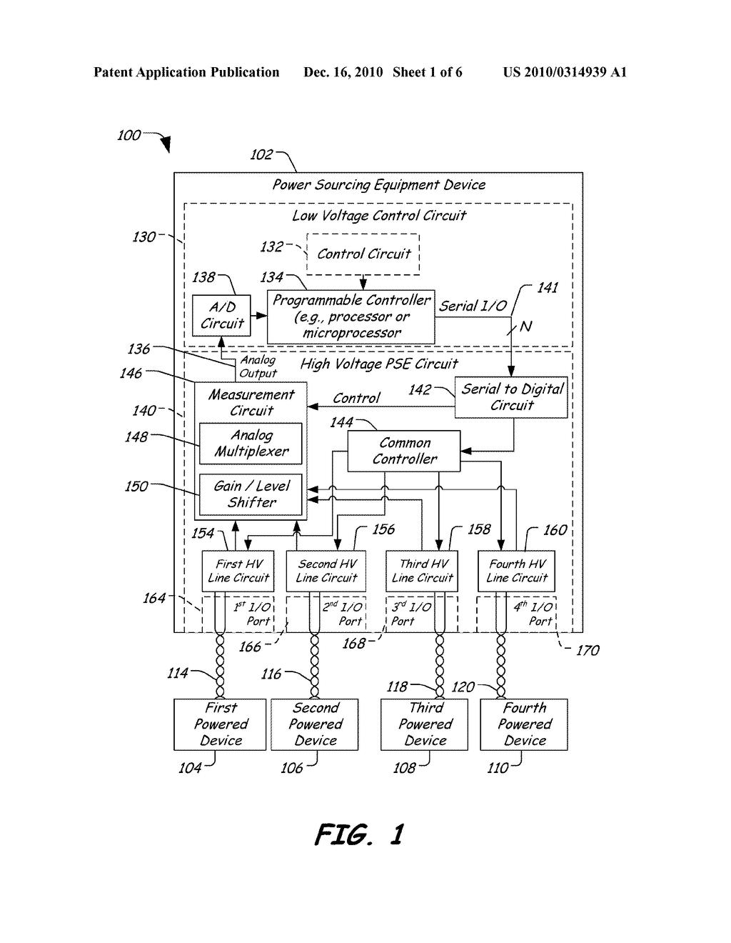 POWER SOURCING EQUIPMENT DEVICE INCLUDING A SERIAL INTERFACE - diagram, schematic, and image 02