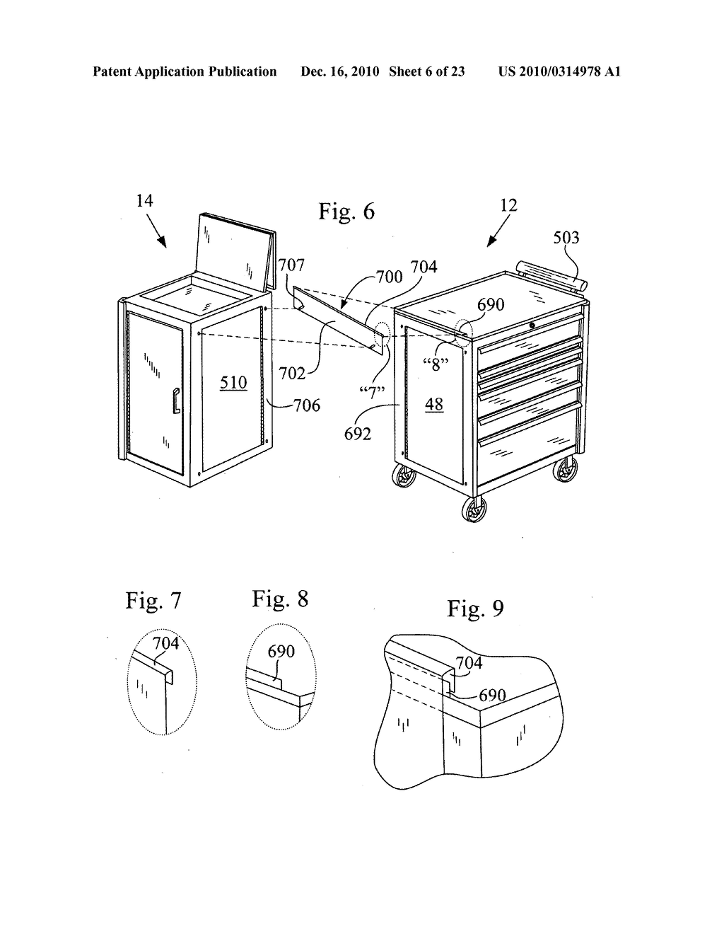 Tool box storage assembly - diagram, schematic, and image 07