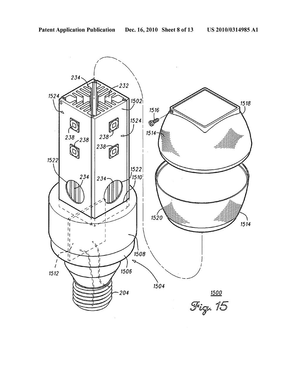 Omnidirectional LED Light Bulb - diagram, schematic, and image 09