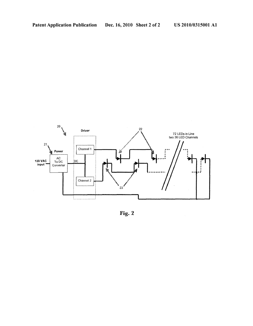 LIGHT EMITTING DIODE DEVICES CONFIGURED AS A REPLACEMENT TO LINEAR FLUORESCENT TUBE DEVICES - diagram, schematic, and image 03