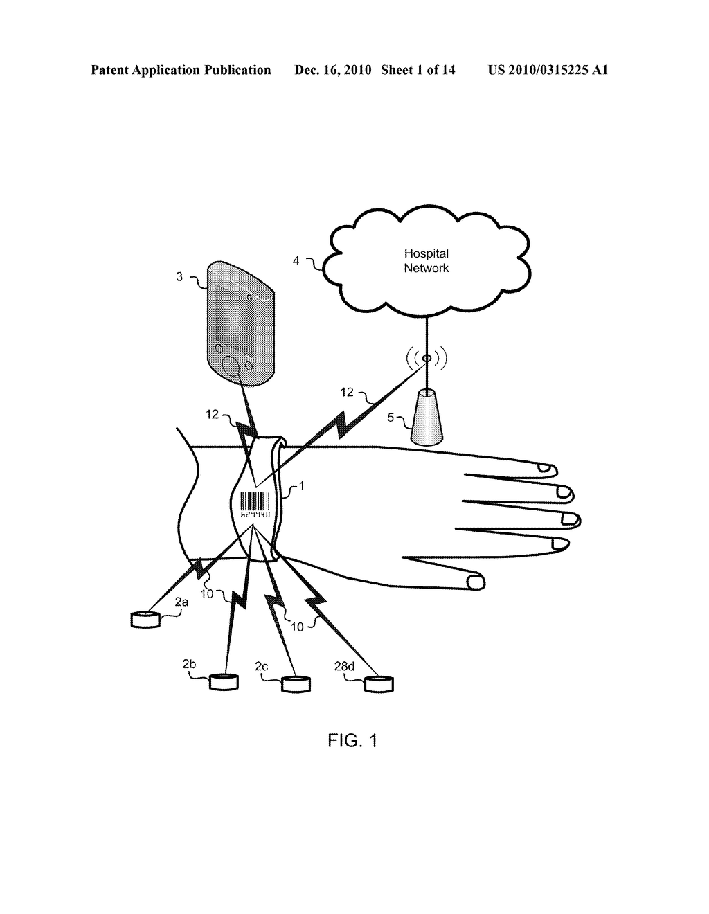 IDENTIFICATION AND CONNECTIVITY GATEWAY WRISTBAND FOR HOSPITAL AND MEDICAL APPLICATIONS - diagram, schematic, and image 02