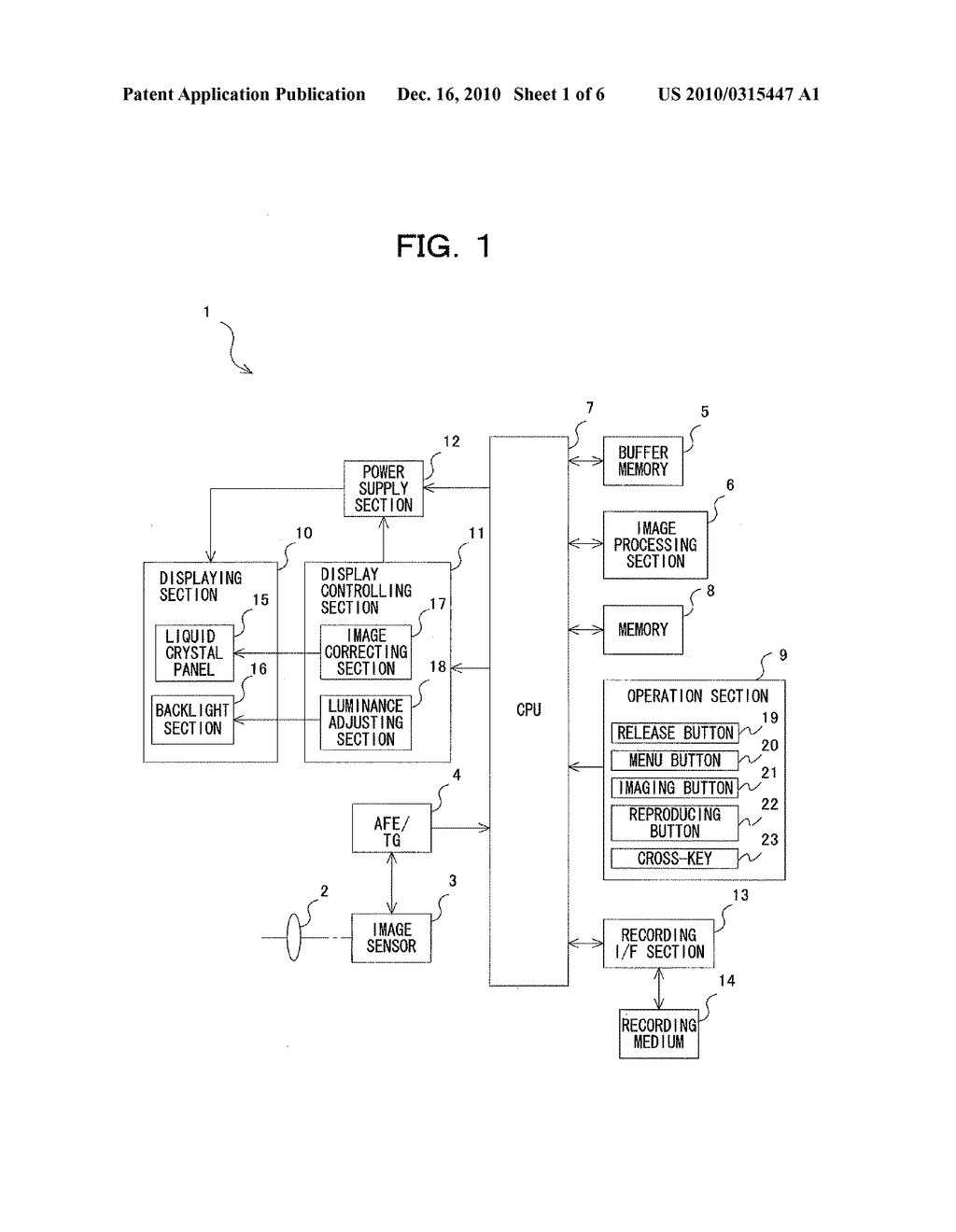 IMAGE DISPLAYING APPARATUS AND IMAGING APPARATUS - diagram, schematic, and image 02