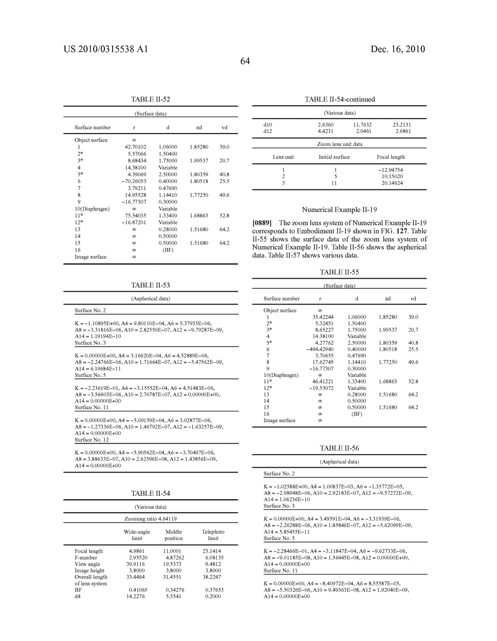 ZOOM LENS SYSTEM, IMAGING DEVICE AND CAMERA - diagram, schematic, and image 210