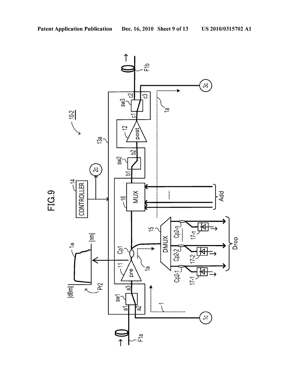 OPTICAL TRANSMISSION APPARATUS AND OPTICAL SIGNAL LEVEL CHECKING METHOD - diagram, schematic, and image 10