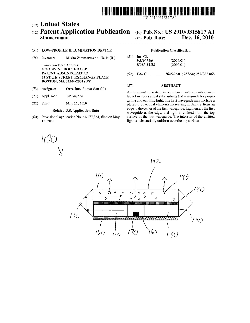 LOW-PROFILE ILLUMINATION DEVICE - diagram, schematic, and image 01