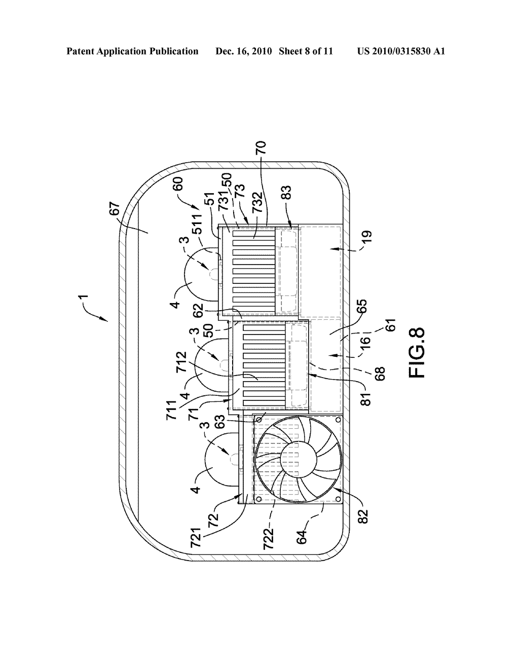 HEAT DISSIPATION DEVICE OF VEHICLE LAMP AND INTERPOSING ELEMENT THEREOF - diagram, schematic, and image 09