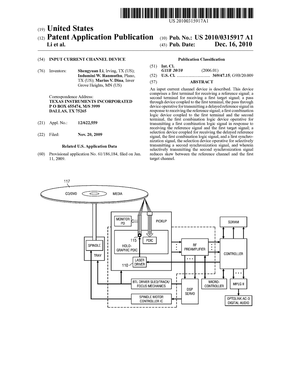 INPUT CURRENT CHANNEL DEVICE - diagram, schematic, and image 01