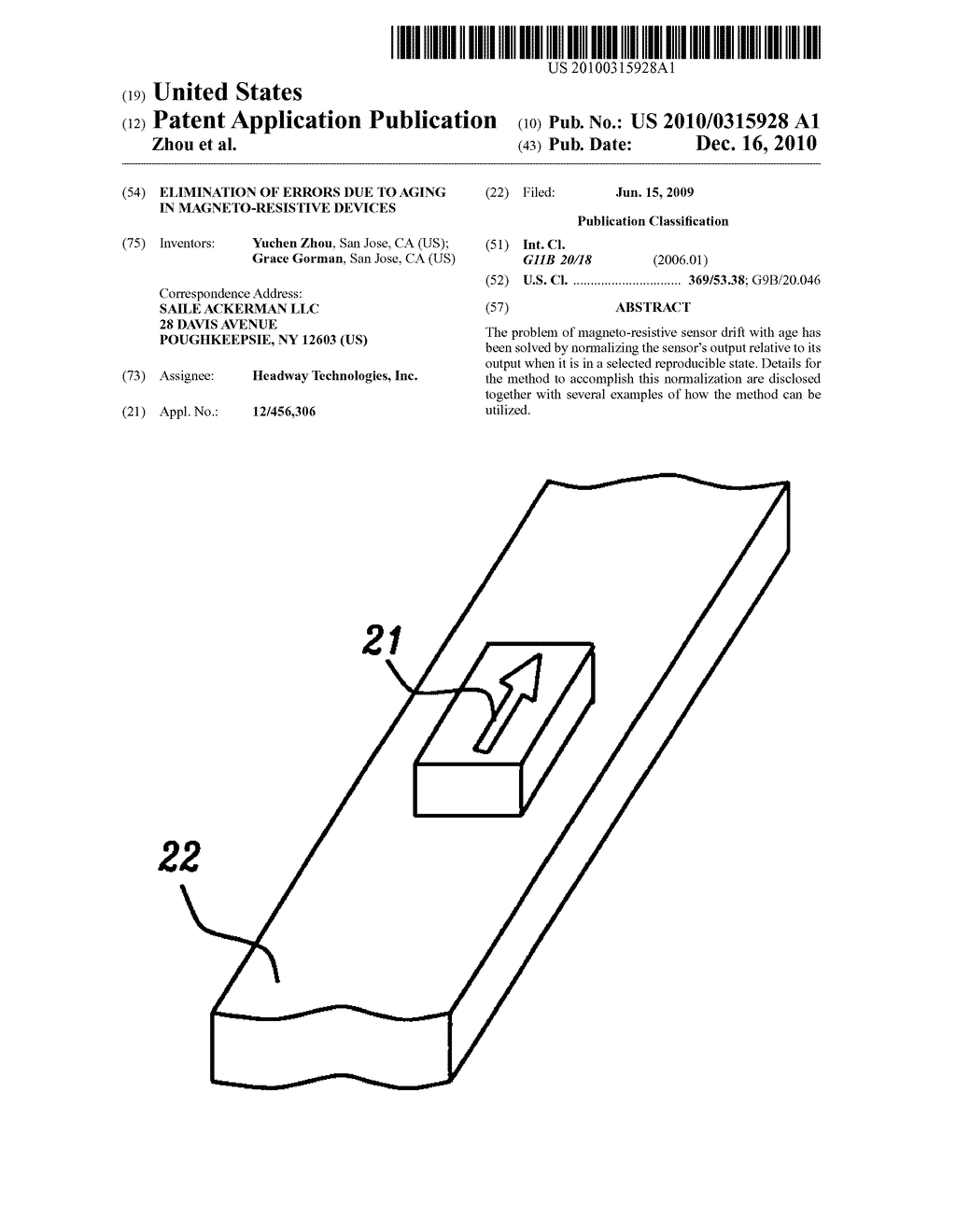 Elimination of errors due to aging in magneto-resistive devices - diagram, schematic, and image 01