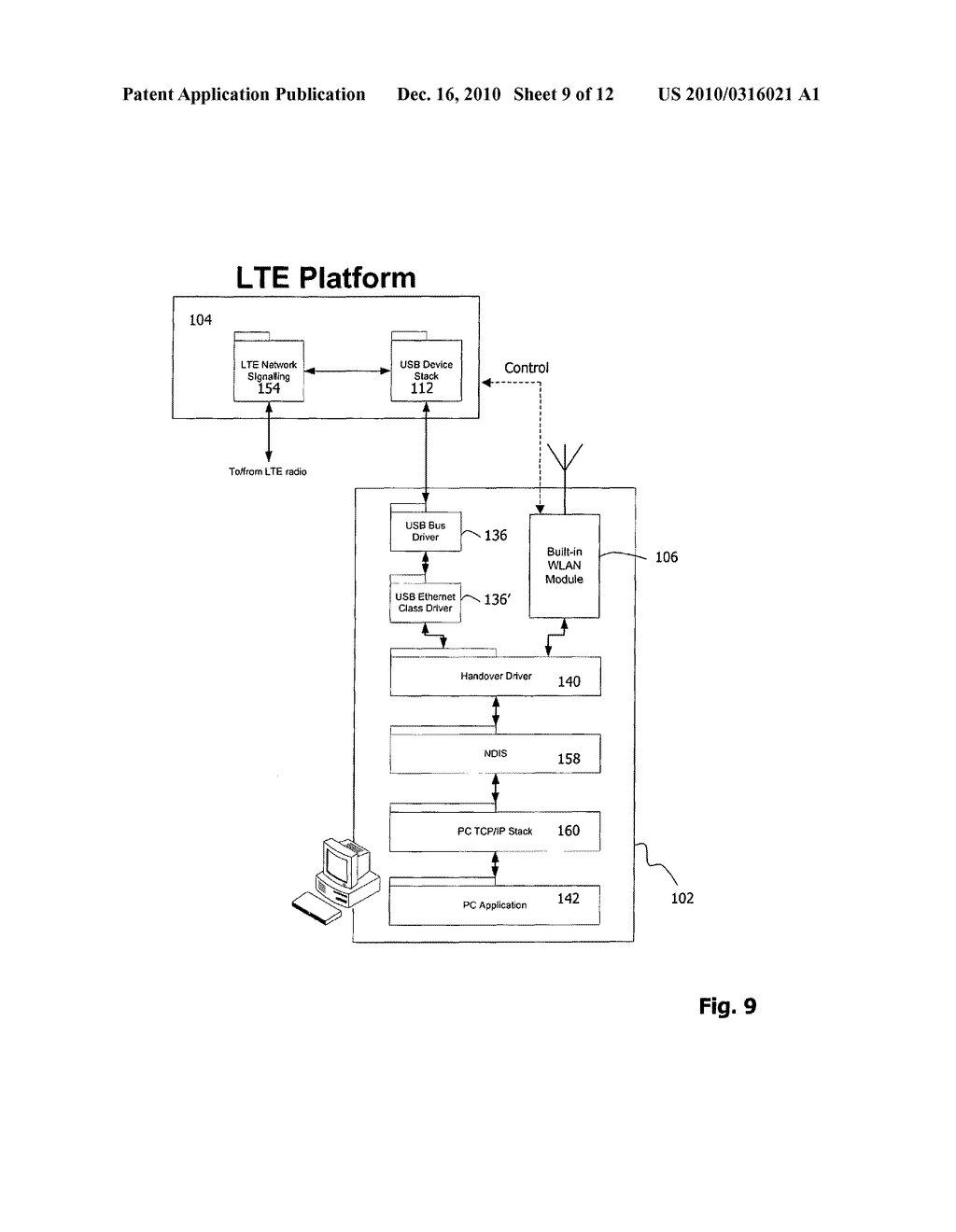 TECHNIQUE FOR TRANSFERRING DATA BETWEEN AN APPLICATION AND A NETWORK - diagram, schematic, and image 10