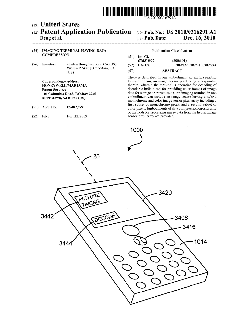 IMAGING TERMINAL HAVING DATA COMPRESSION - diagram, schematic, and image 01