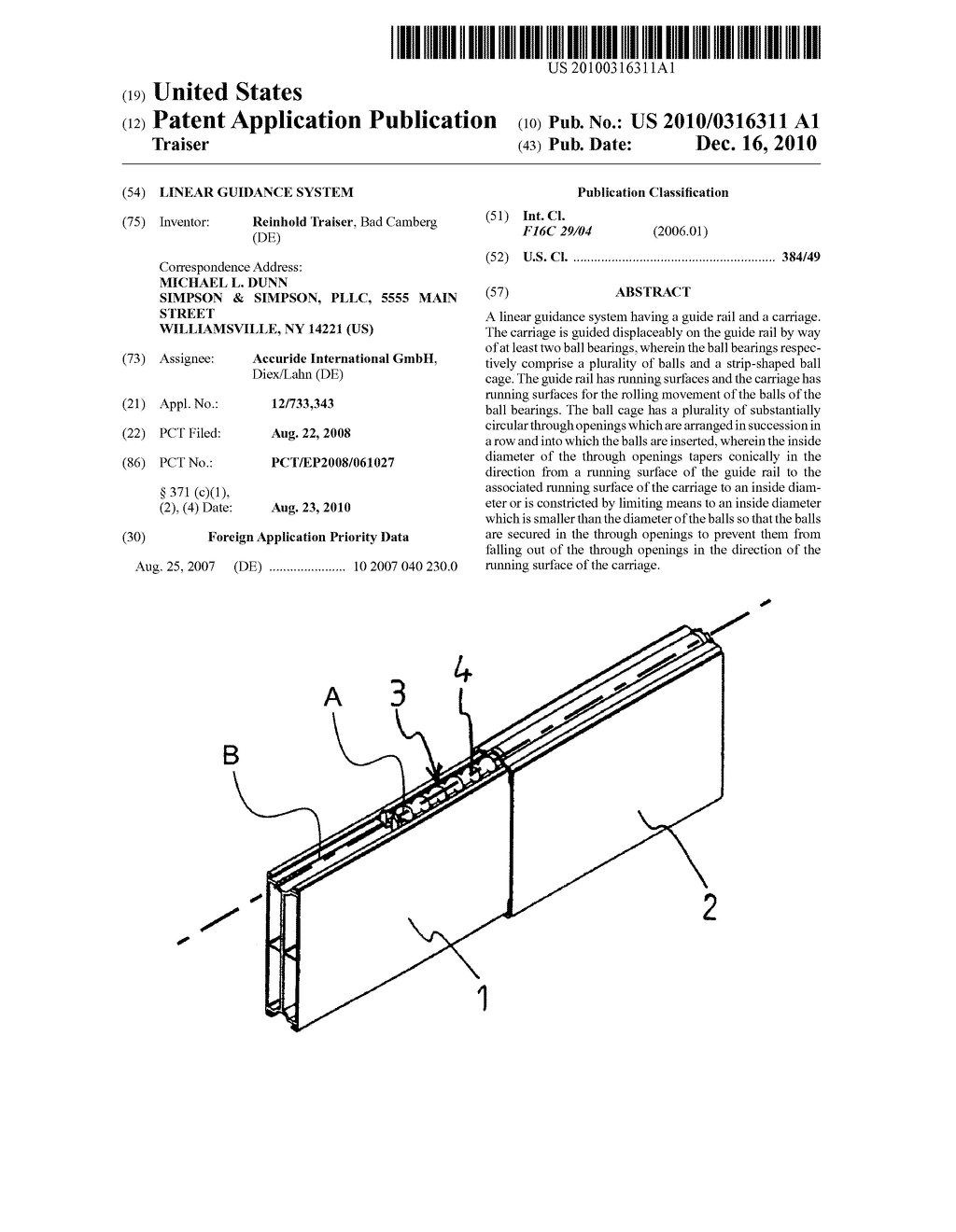 LINEAR GUIDANCE SYSTEM - diagram, schematic, and image 01