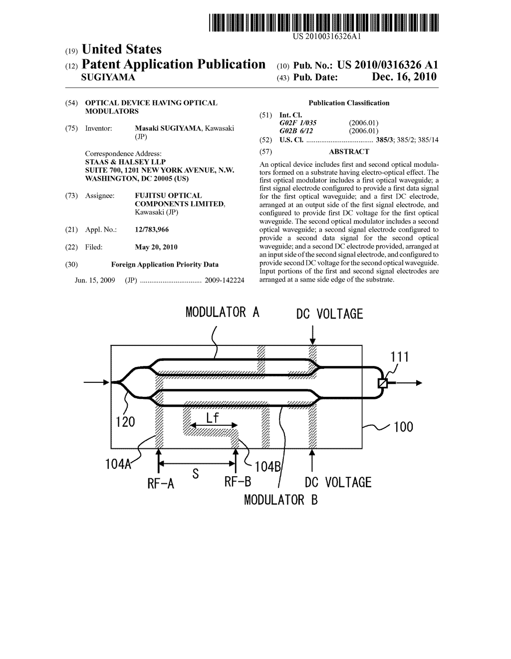 OPTICAL DEVICE HAVING OPTICAL MODULATORS - diagram, schematic, and image 01