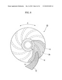 METHOD OF MANUFACTURING IMPELLER OF CENTRIFUGAL ROTARY MACHINE AND IMPELLER OF CENTRIFUGAL ROTARY MACHINE diagram and image