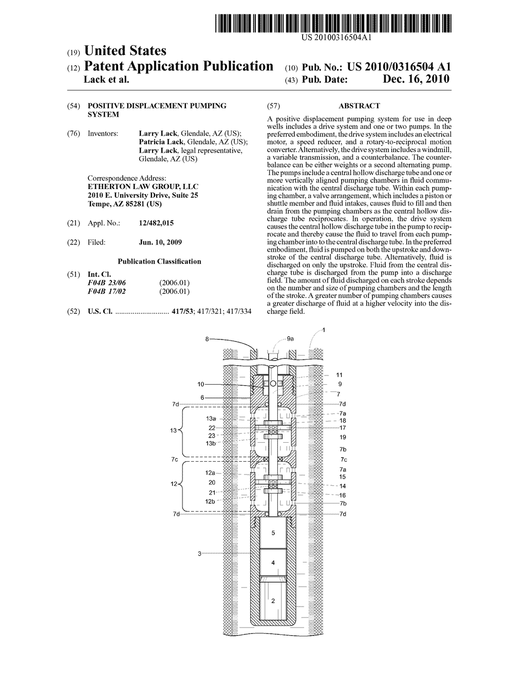 Positive Displacement Pumping System - diagram, schematic, and image 01