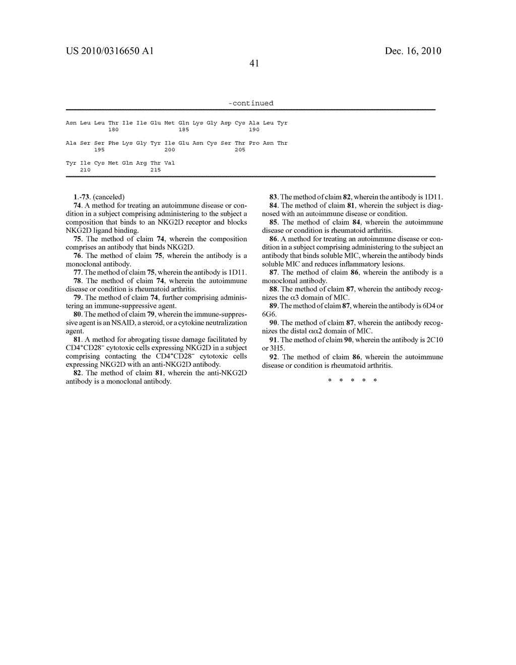 SOLUBLE MIC POLYPEPTIDES AS MARKERS FOR DIAGNOSIS, PROGNOSIS AND TREATMENT OF CANCER AND AUTOIMMUNE DISEASES OR CONDITIONS - diagram, schematic, and image 45