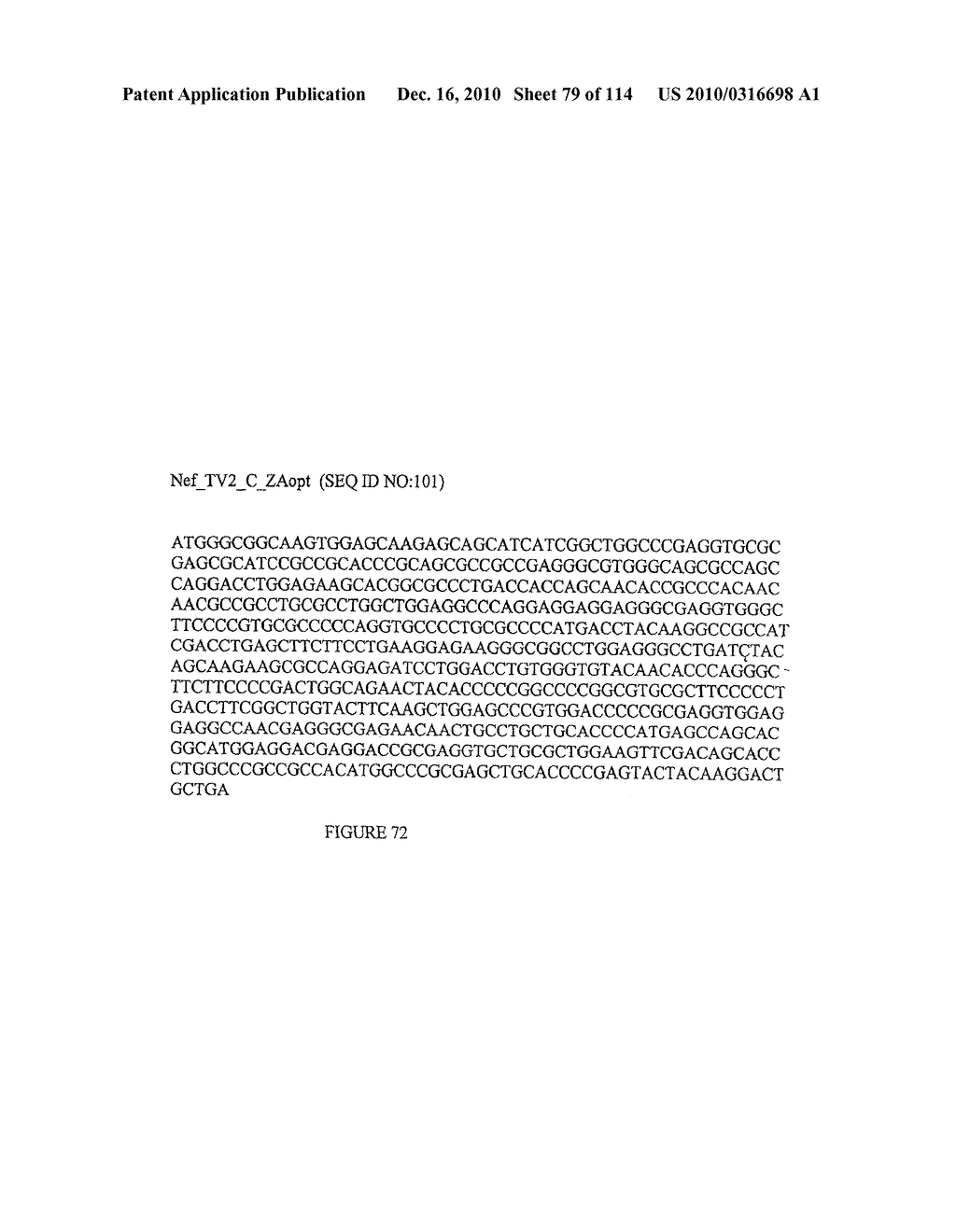 POLYNUCLEOTIDES ENCODING ANTIGENIC HIV TYPE C POLYPEPTIDES, POLYPEPTIDES AND USES THEREOF - diagram, schematic, and image 80