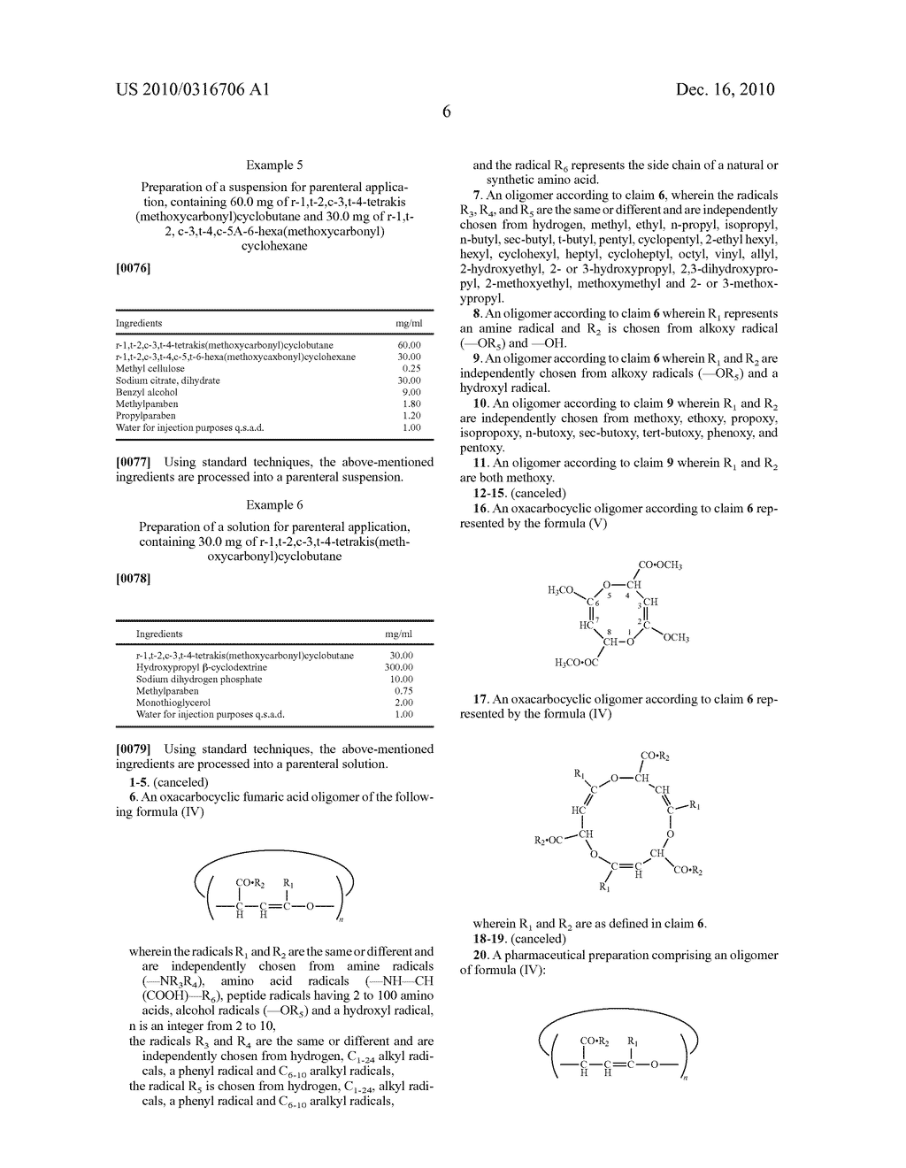 CARBOCYCLIC AND OXACARBOCYCLIC FUMARIC ACID OLIGOMERS - diagram, schematic, and image 07