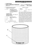 METHOD FOR PRODUCING RAISED MARKING ON A GLASS OBJECT diagram and image