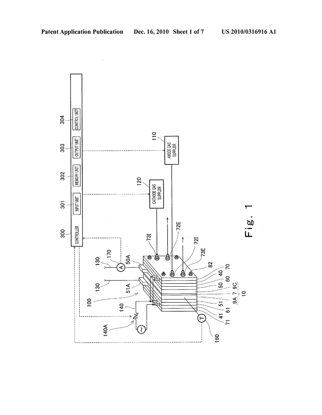 POLYMER ELECTROLYTE FUEL CELL SYSTEM - diagram, schematic, and image 02