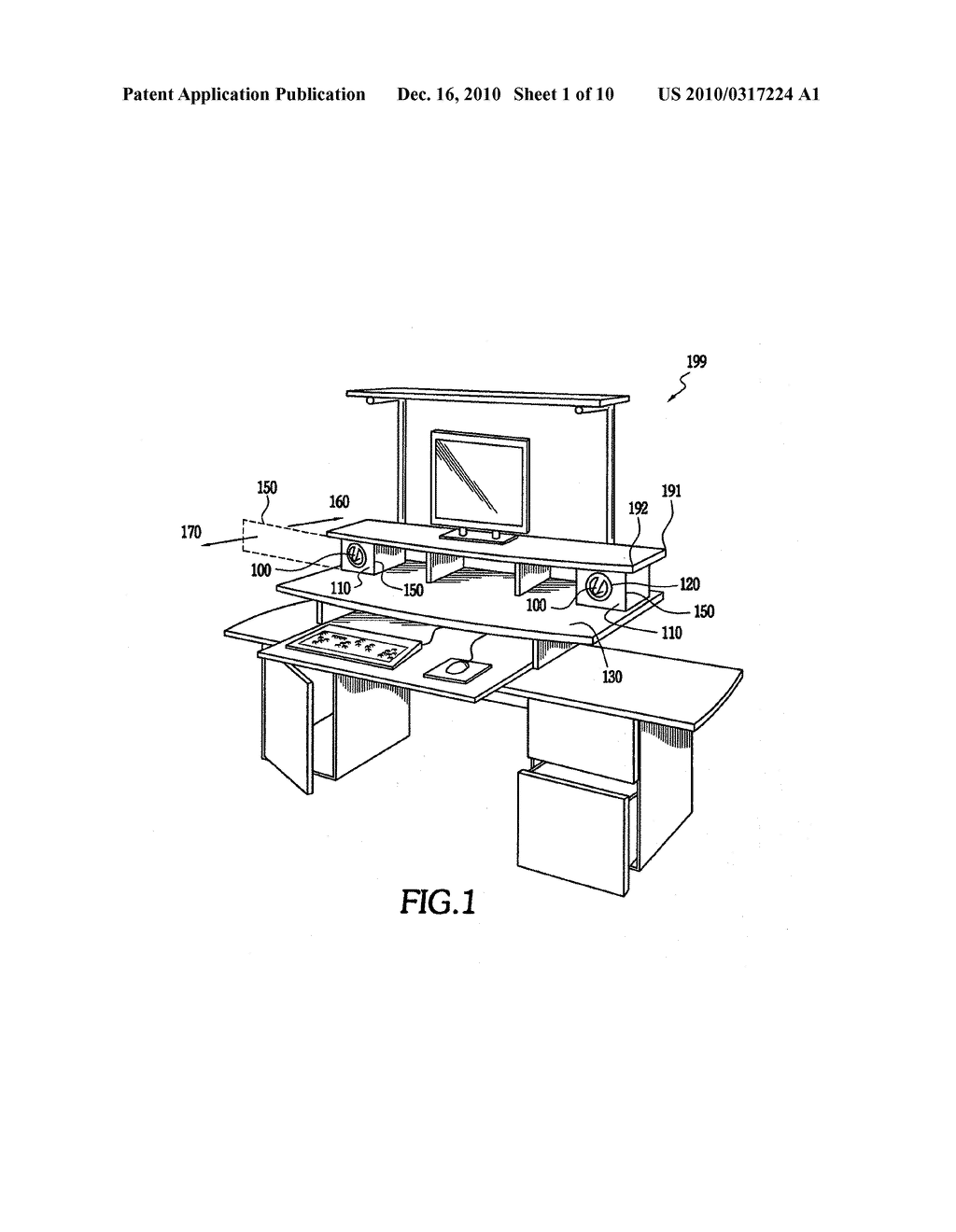 In-Desk USB HUB and Connectivity System - diagram, schematic, and image 02