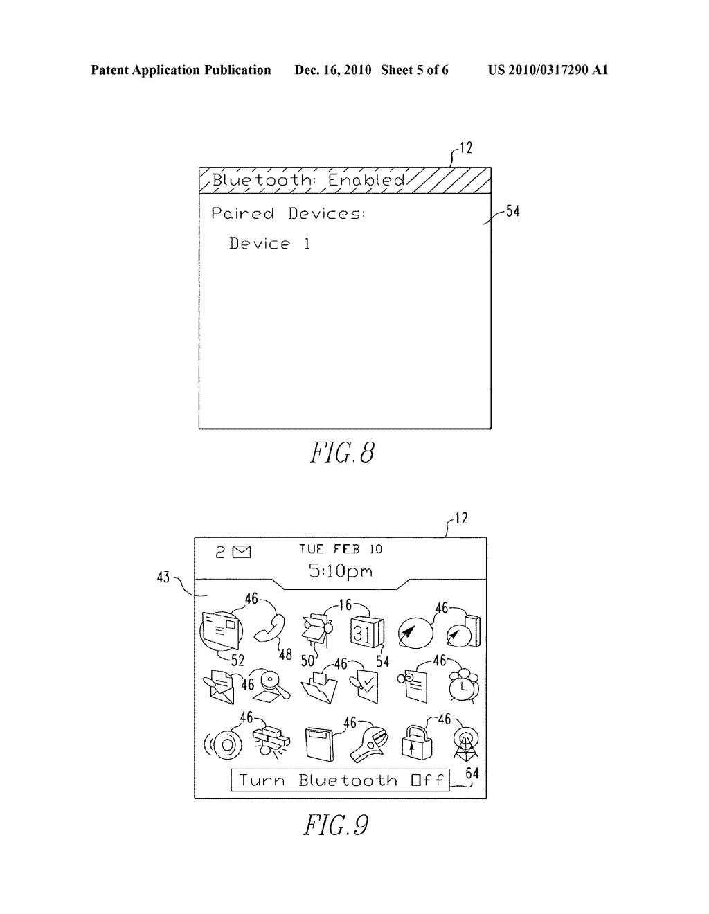 Handheld Electronic Device Including Simplified Enabling and Disabling of Short-Range Wireless Communications Element, and Associated Method - diagram, schematic, and image 06