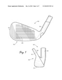 GOLF CLUB HEAD HAVING A HOLLOW RAIL MEMBER diagram and image