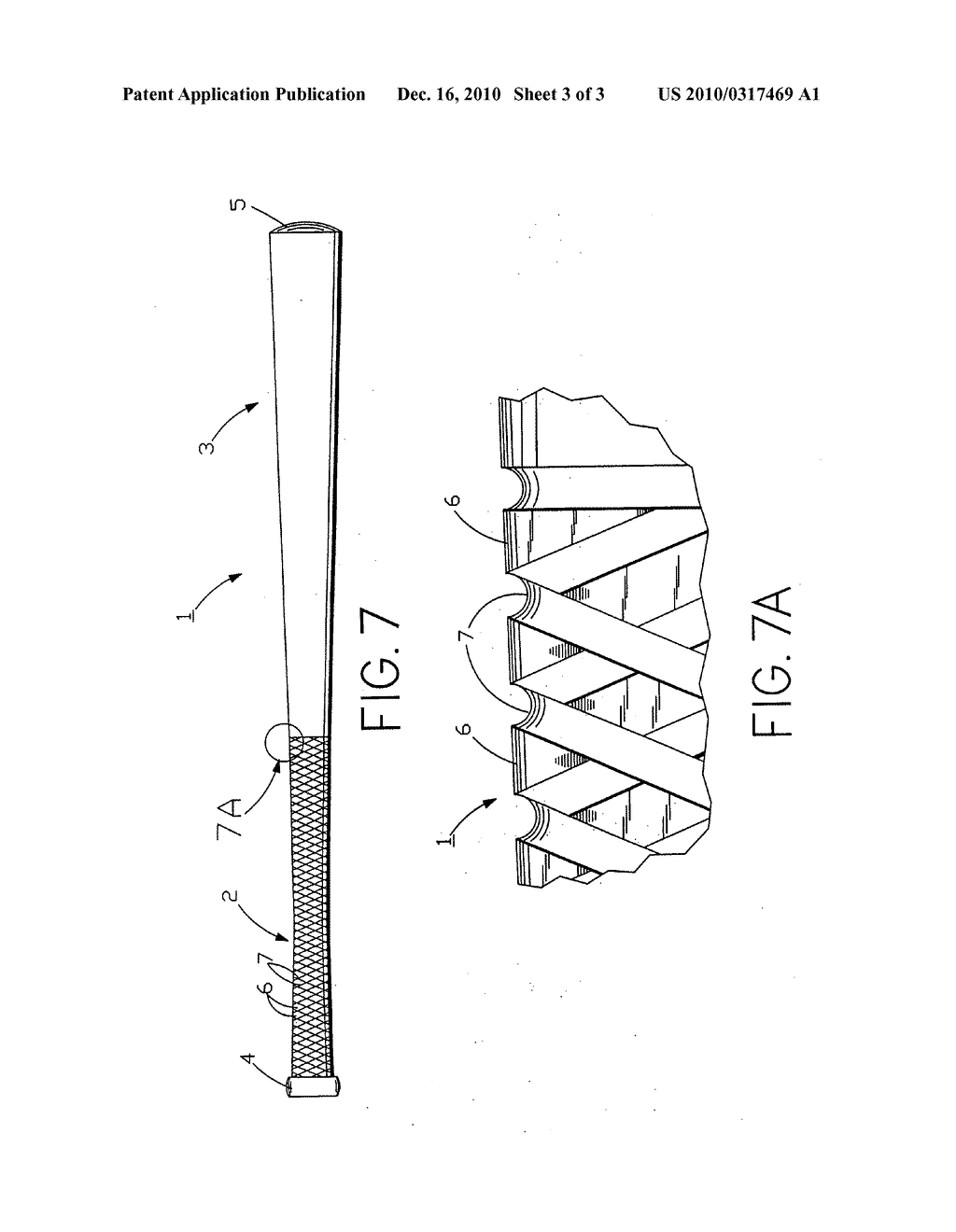 Bat with patterned handle - diagram, schematic, and image 04