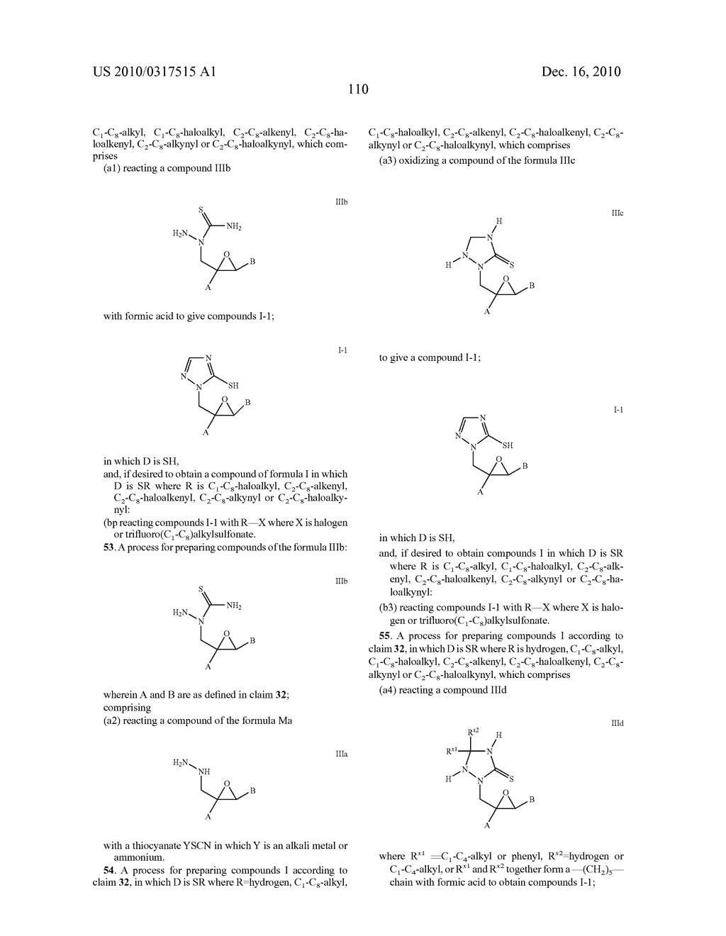 Azolylmethyloxiranes, use Thereof and Agents Containing the Same - diagram, schematic, and image 111