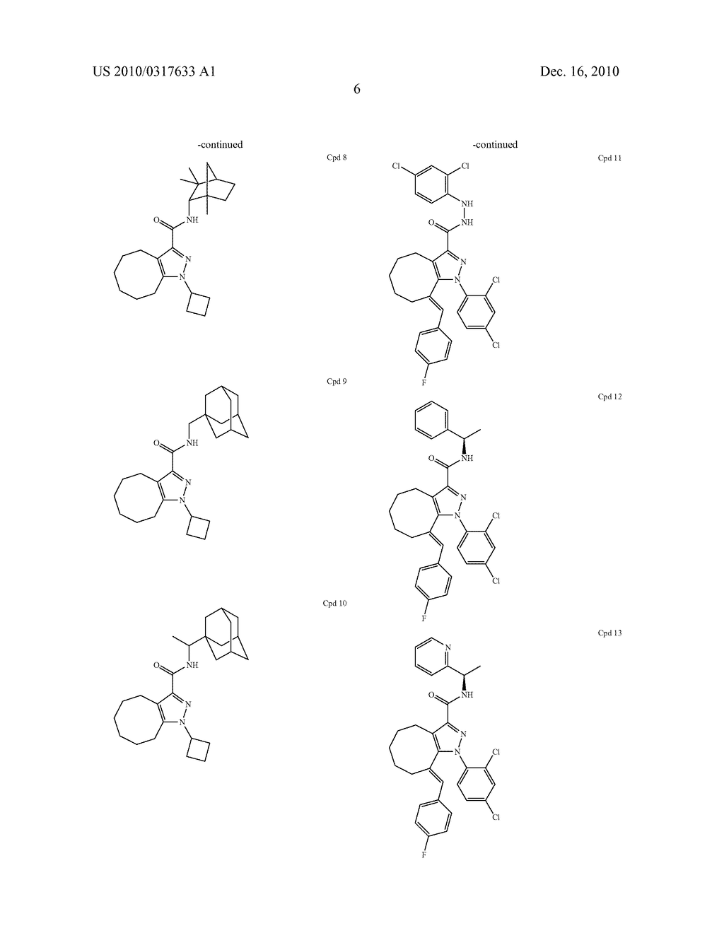 HEXAHYDRO-CYCLOOCTYL PYRAZOLE CANNABINOID MODULATORS - diagram, schematic, and image 07