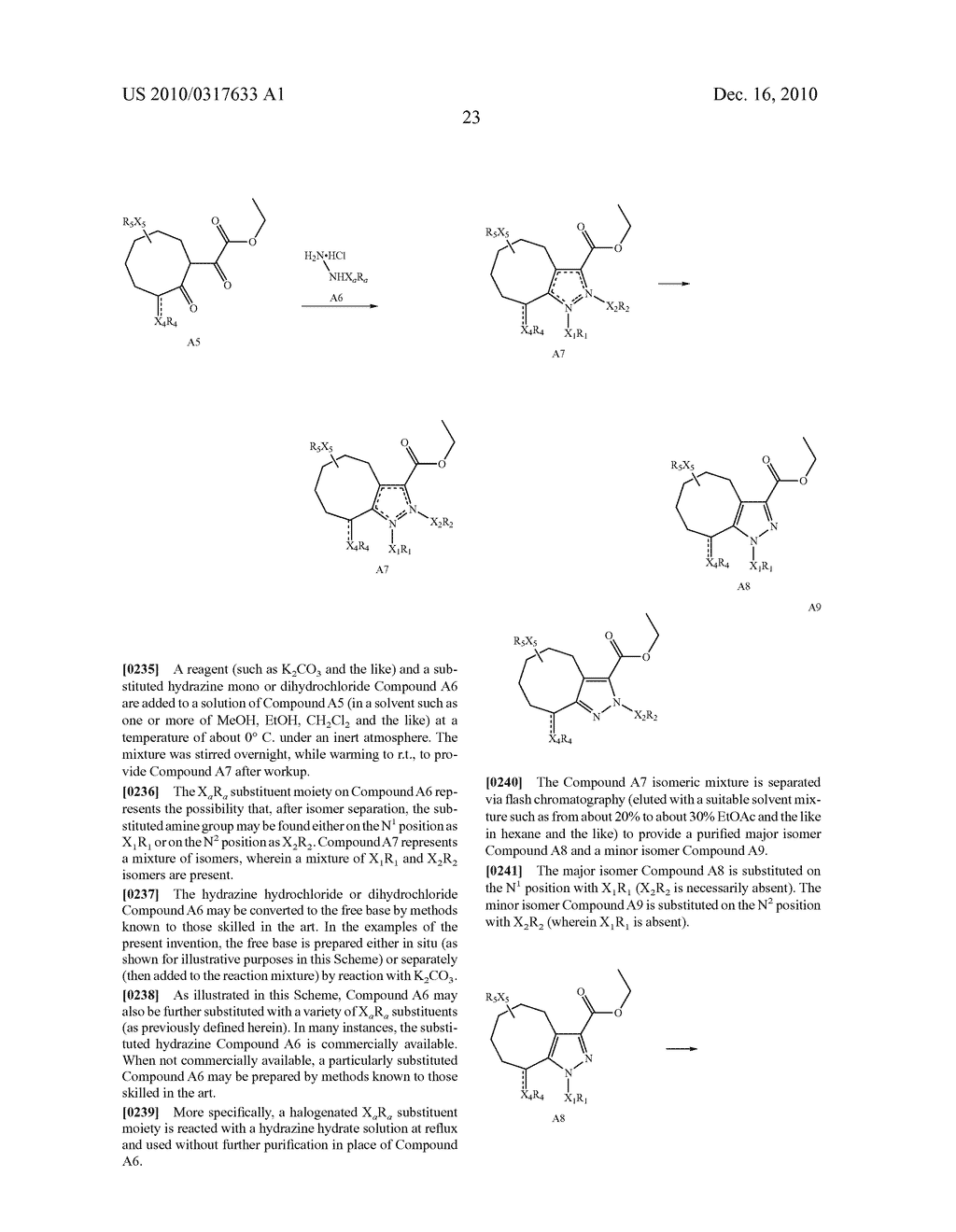 HEXAHYDRO-CYCLOOCTYL PYRAZOLE CANNABINOID MODULATORS - diagram, schematic, and image 24