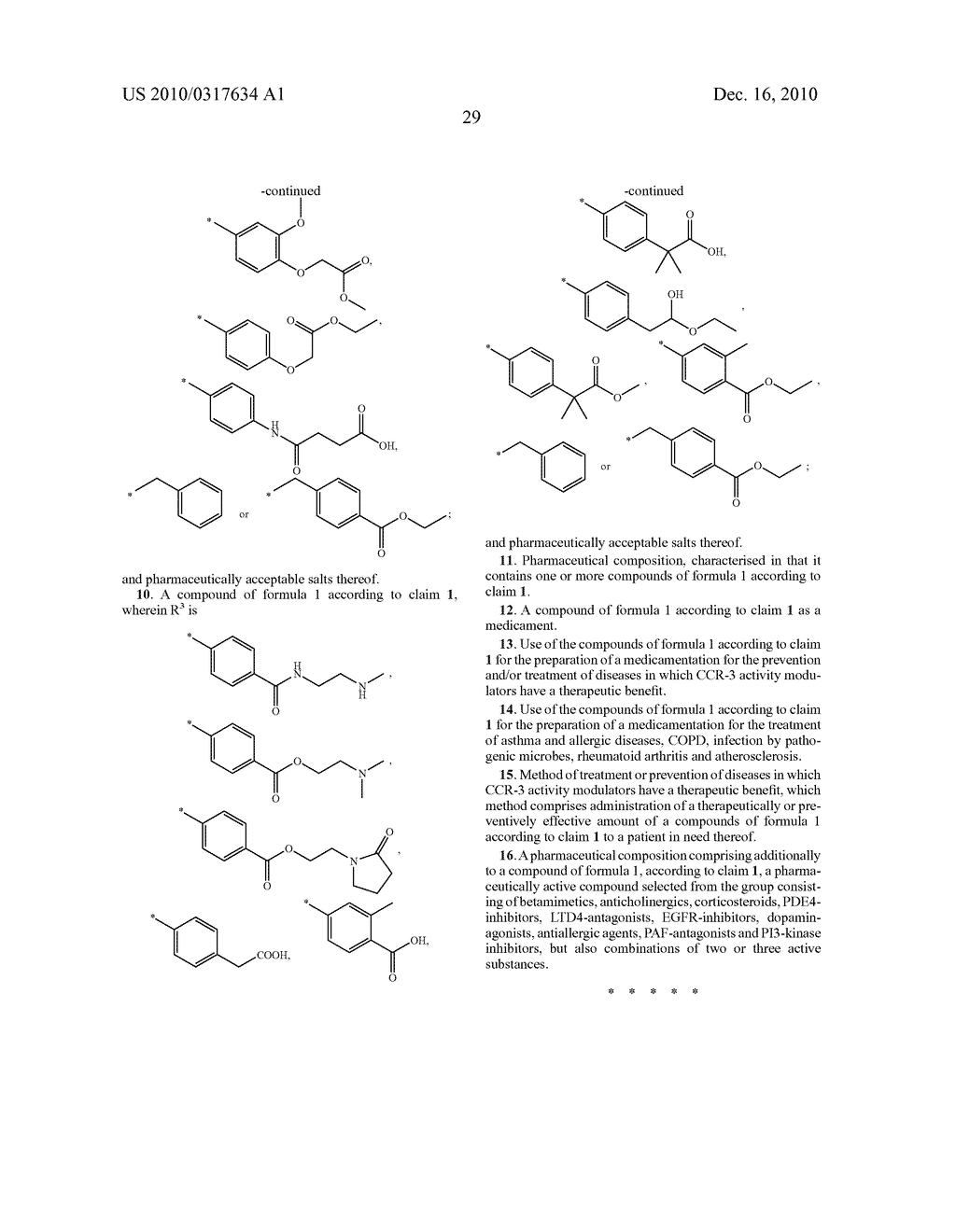 PIPERIDYL-PROPANE-THIOL CCR3 MODULATORS - diagram, schematic, and image 30