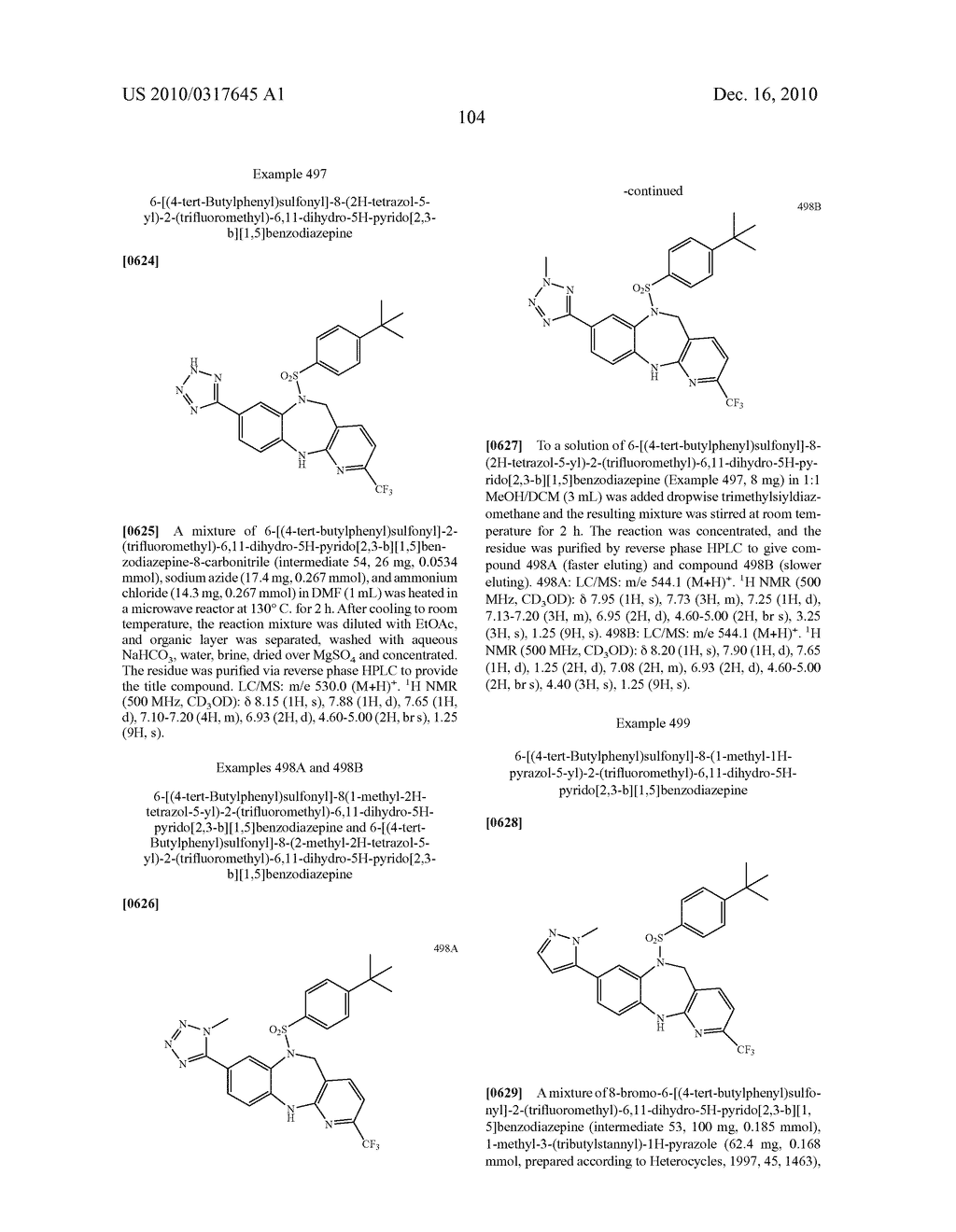 SUBSTITUTED DIAZEPINE SULFONAMIDES AS BOMBESIN RECEPTOR SUBTYPE-1 MODULATORS - diagram, schematic, and image 105