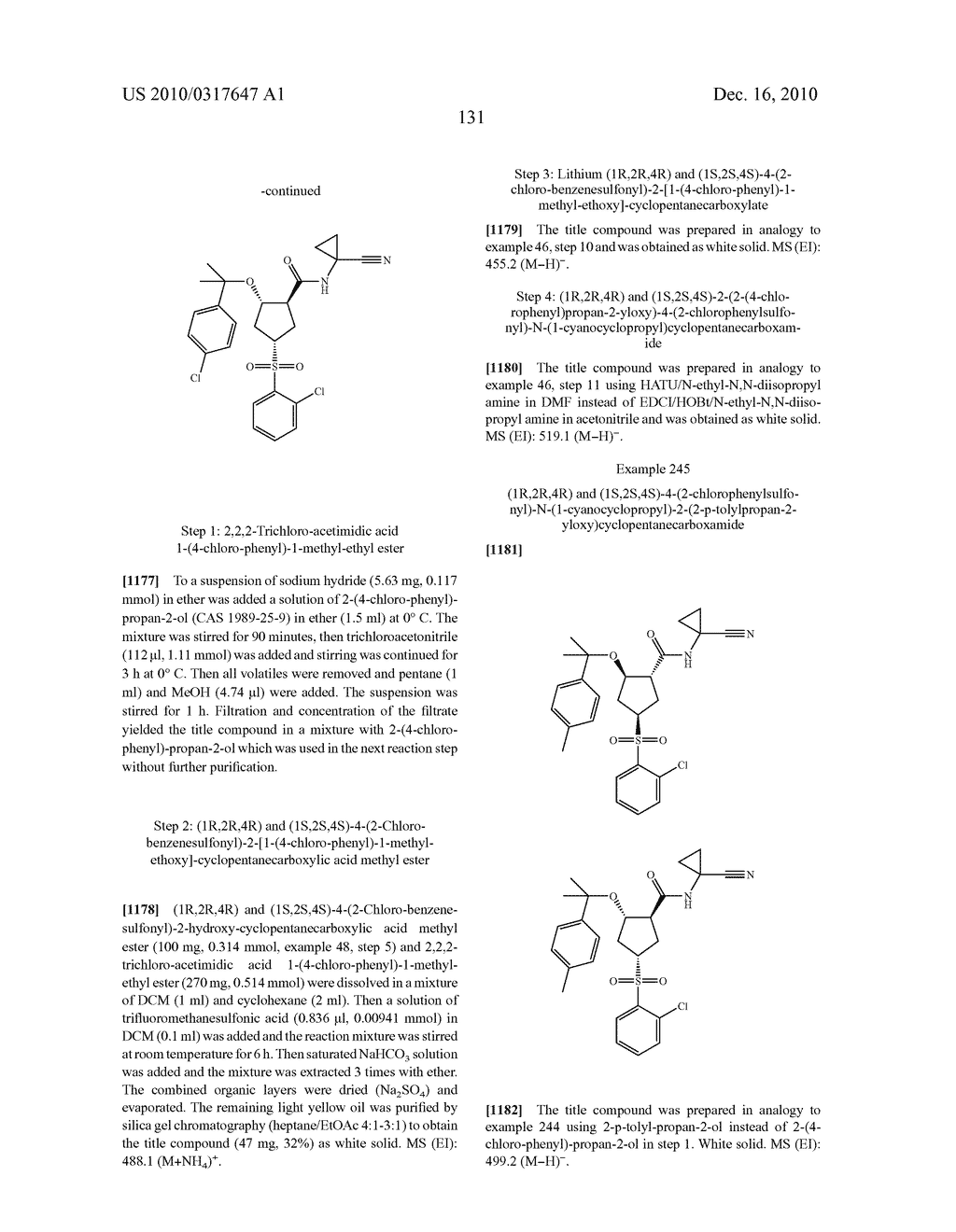 NOVEL CYCLOPENTANE DERIVATIVES - diagram, schematic, and image 132