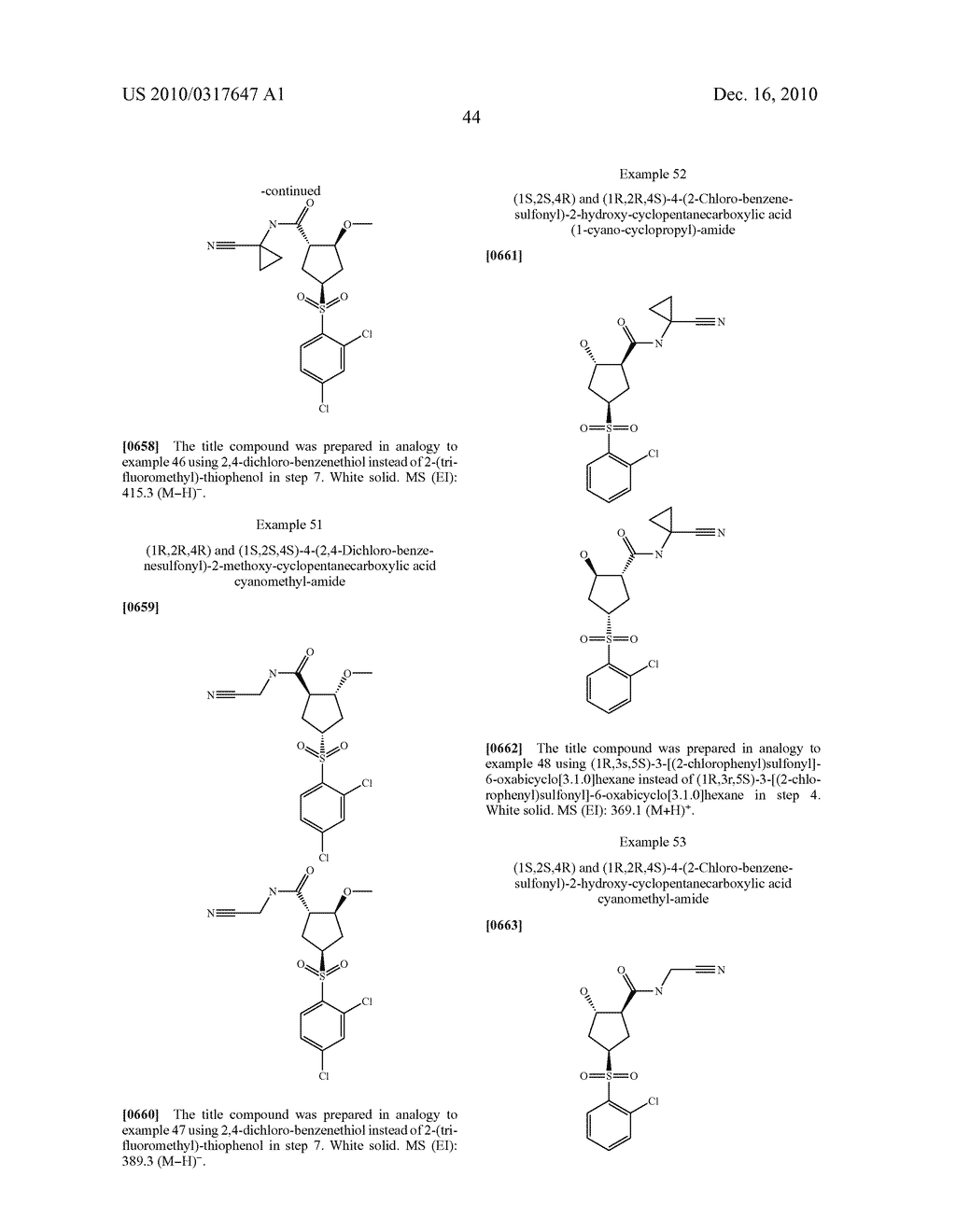 NOVEL CYCLOPENTANE DERIVATIVES - diagram, schematic, and image 45