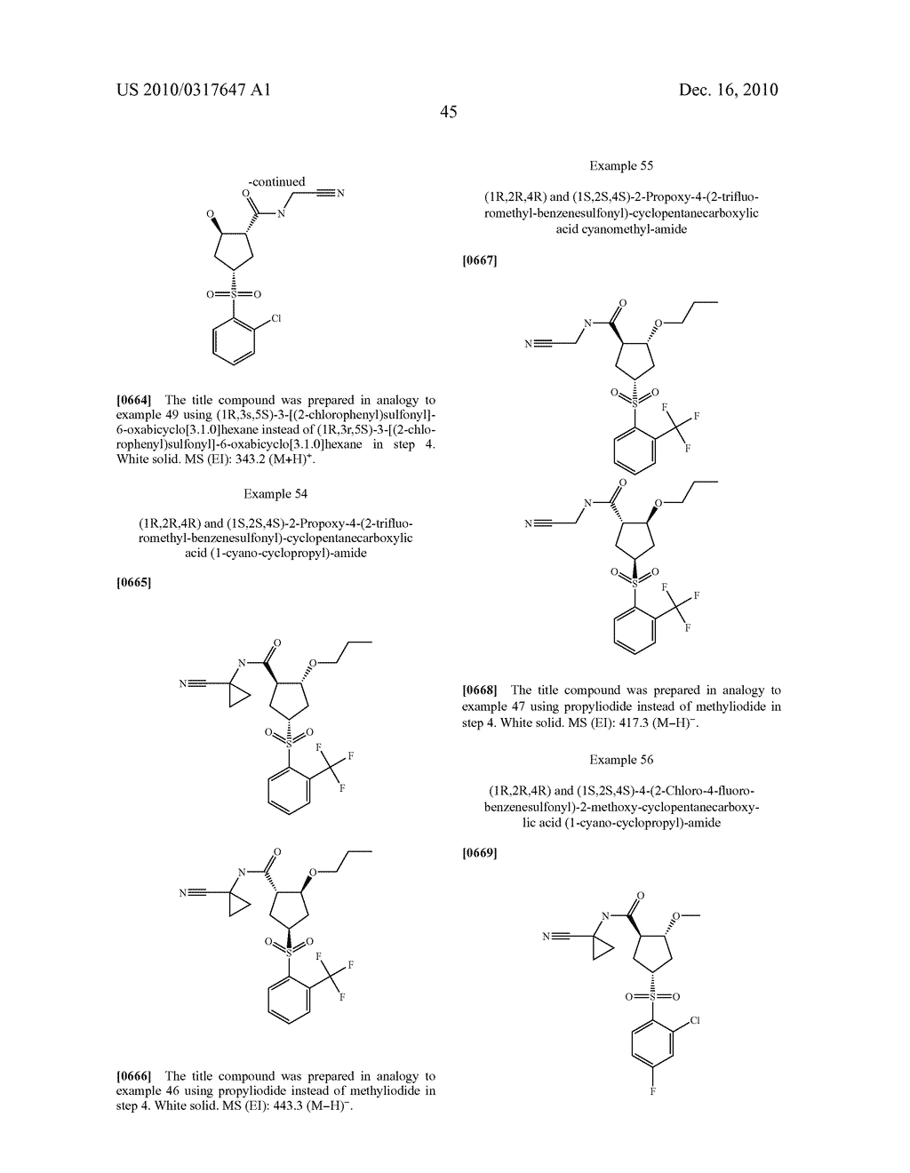 NOVEL CYCLOPENTANE DERIVATIVES - diagram, schematic, and image 46