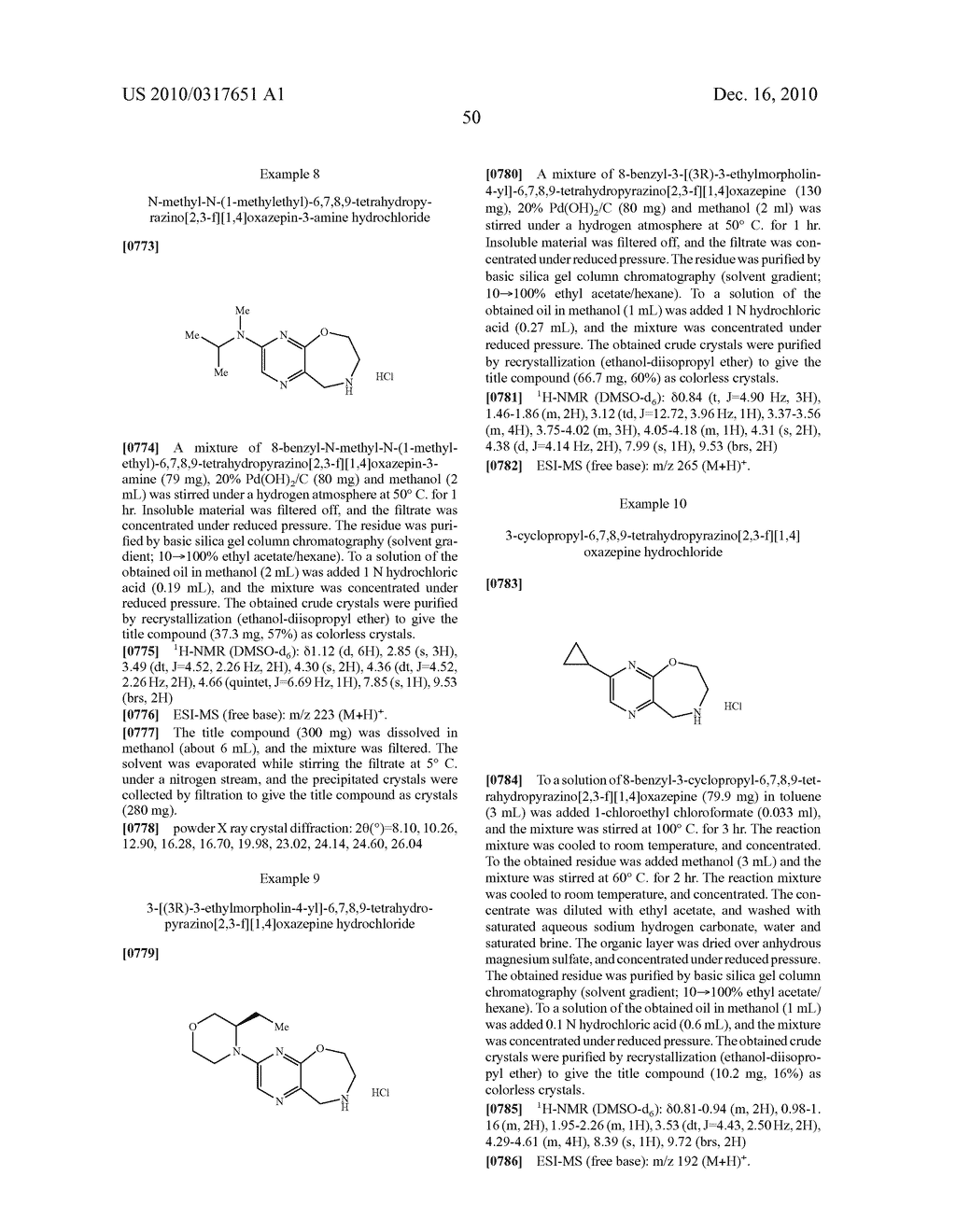 PYRAZINOOXAZEPINE DERIVATIVES - diagram, schematic, and image 51