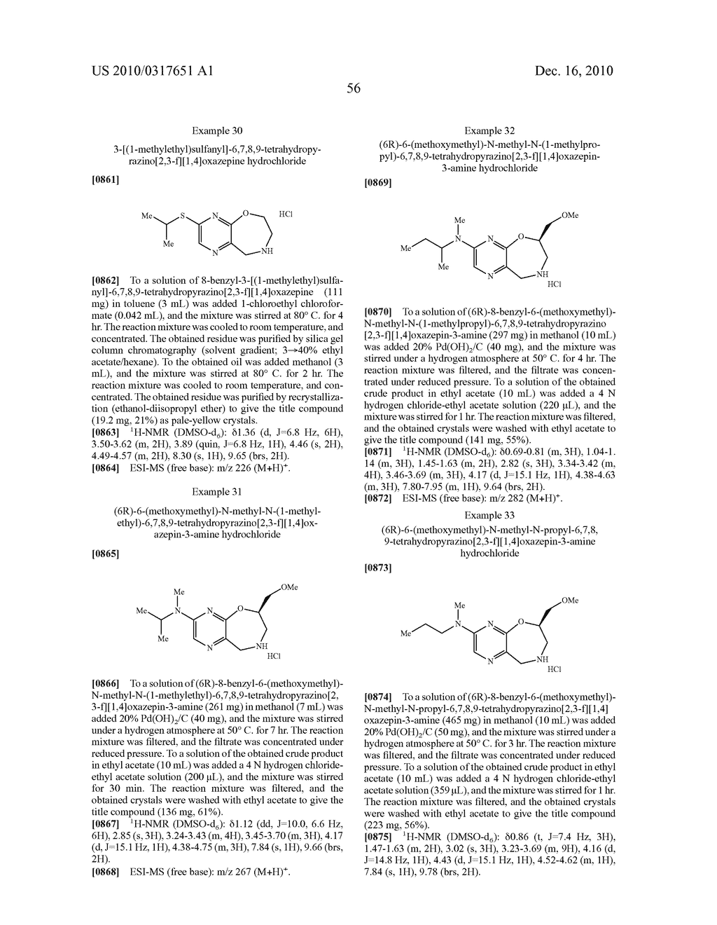 PYRAZINOOXAZEPINE DERIVATIVES - diagram, schematic, and image 57