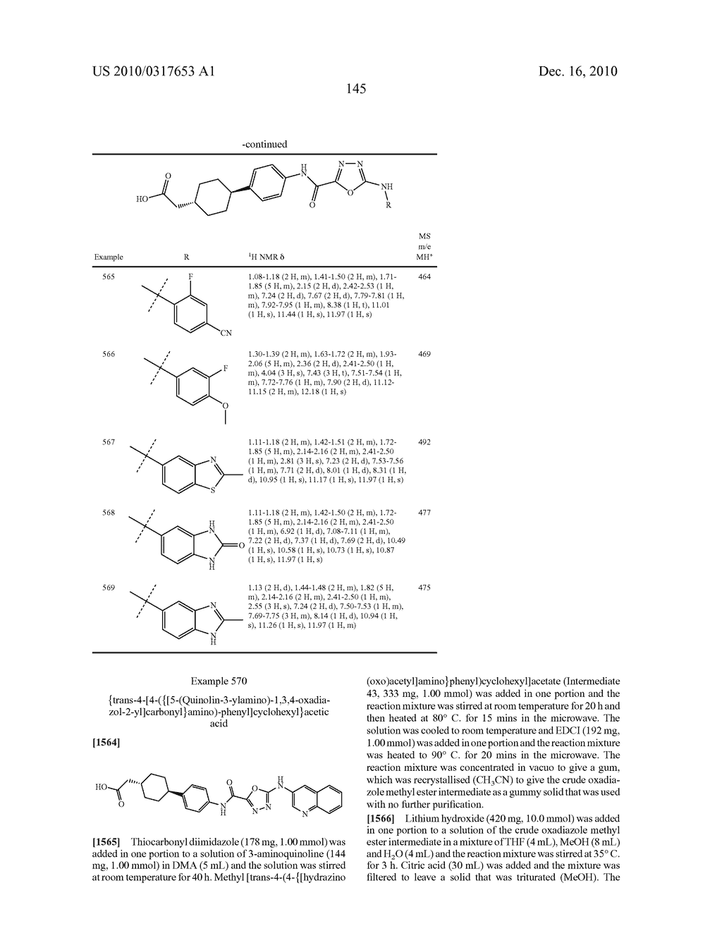 OXADIAZOLE DERIVATIVES AS DGAT INHIBITORS - diagram, schematic, and image 146