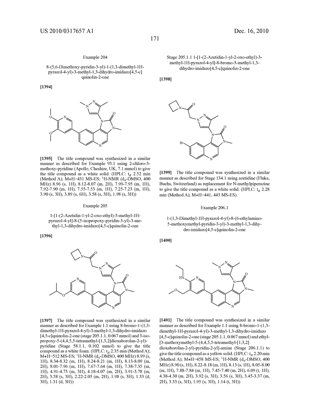 1H-IMIDAZO[4,5-c]QUINOLINONE DERIVATIVES - diagram, schematic, and image 172