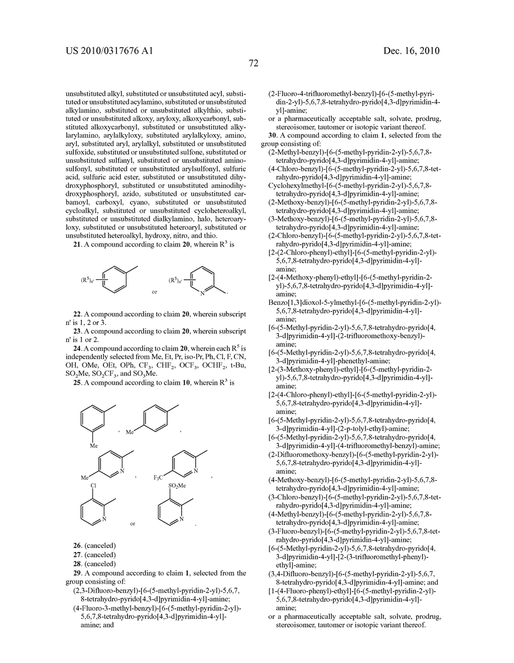 Fused heterocyclic compounds, and compositions and uses thereof - diagram, schematic, and image 74