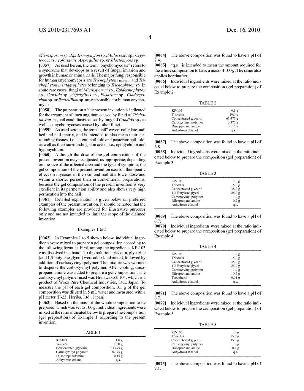 GEL COMPOSITION FOR TREATING MYCOSIS - diagram, schematic, and image 09