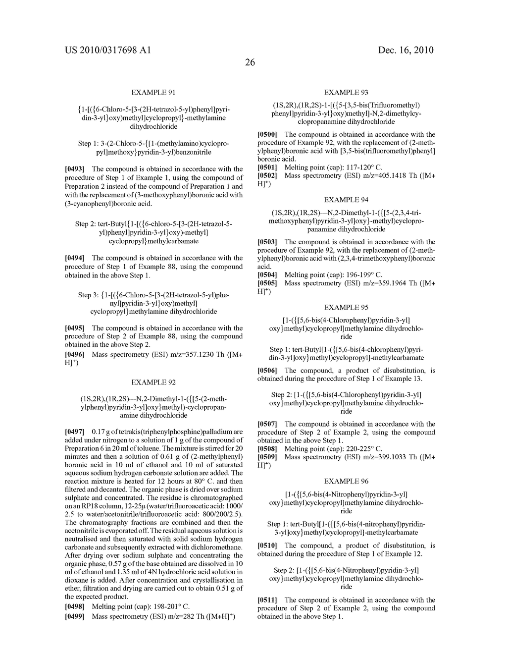 Polysubstituted Pyridinylaminoalkylene- and Pyridinyloxyalkylene-Cyclopropanamine Compounds, a Process for Their Preparation and Pharmaceutical Compositions Containing Them - diagram, schematic, and image 27