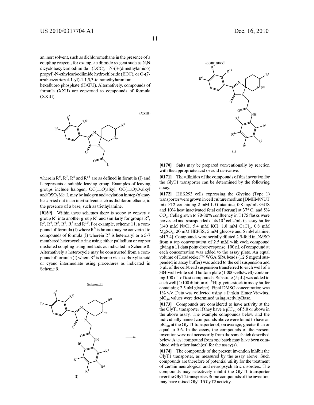 SPIRO-CONDENSED IMIDAZOLONE DERIVATIVES INHIBITING THE GLYCINE TRANSPORTER - diagram, schematic, and image 12