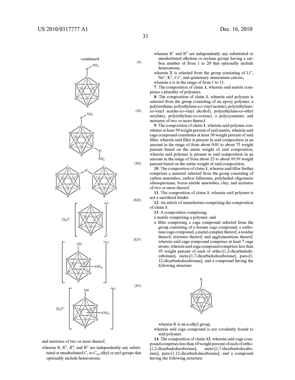 COMPOSITIONS CONTAINING BORANE OR CARBORANE CAGE COMPOUNDS AND RELATED APPLICATIONS - diagram, schematic, and image 46