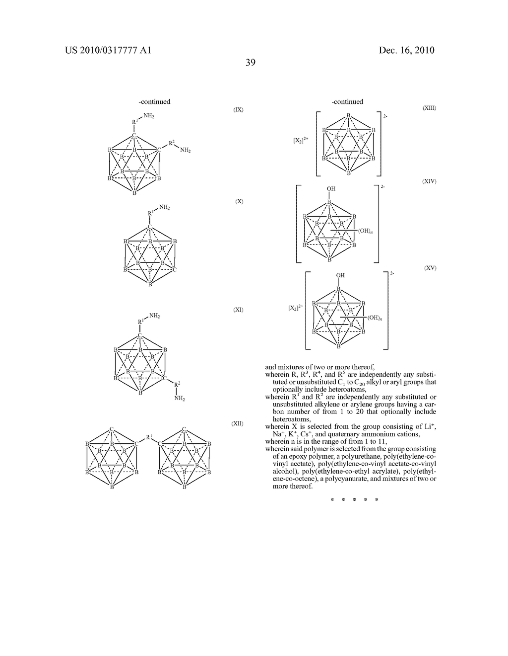 COMPOSITIONS CONTAINING BORANE OR CARBORANE CAGE COMPOUNDS AND RELATED APPLICATIONS - diagram, schematic, and image 54