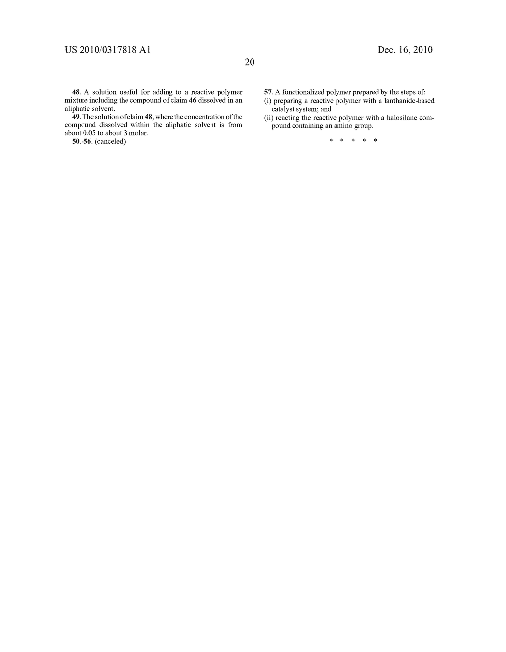 POLYMERS FUNCTIONALIZED WITH HALOSILANES CONTAINING AN AMINO GROUP - diagram, schematic, and image 22