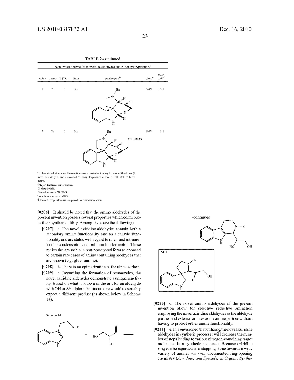 AZIRIDINE ALDEHYDES, AZIRIDINE-CONJUGATED AMINO DERIVATIVES, AZIRIDINE-CONJUGATED BIOMOLECULES AND PROCESSES FOR THEIR PREPARATION - diagram, schematic, and image 32