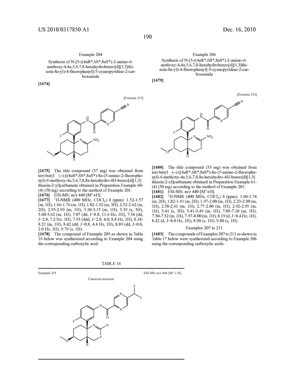 CONDENSED AMINODIHYDROTHIAZINE DERIVATIVE - diagram, schematic, and image 191