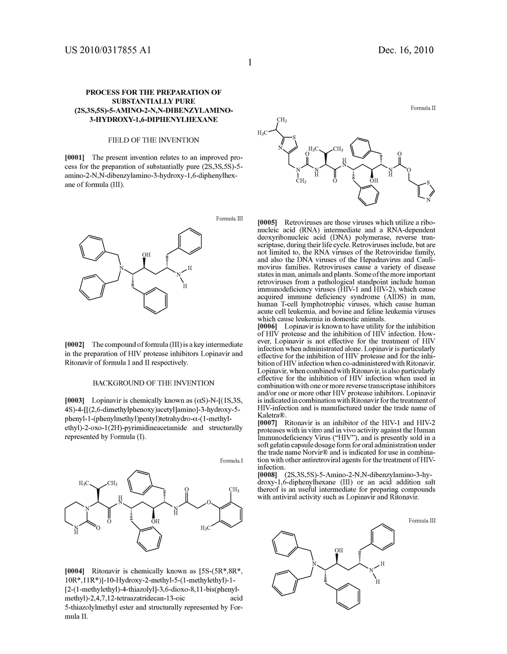 PROCESS FOR THE PREPARATION OF SUBSTANTIALLY PURE (2S,3S,5S)-5-AMINO-2-N,N-DIBENZYLAMINO-3-HYDROXY-1,6-DIPHENYLHEXANE - diagram, schematic, and image 02